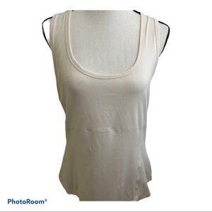 Fabletics racerback top cream X-Large. Exercise top